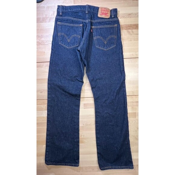Levi's 517 Boot Cut Denim Blue Jeans 34x32 - Picture 2 of 10